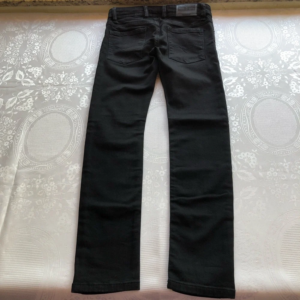 Diesel Industry Sleenker-J-N Slim Black Denim Jeans Pants Boys Kids Size 10Y